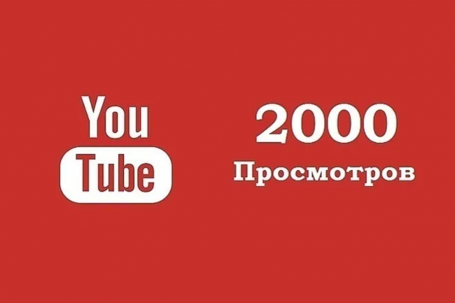 2000 просмотров с рекомендованных видео на YouTube. Гарантия 1